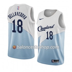 Camiseta Hombre NBA Cleveland Cavaliers Matthew Dellavedova 18 2018-19 Nike Azul Blanco Swingman